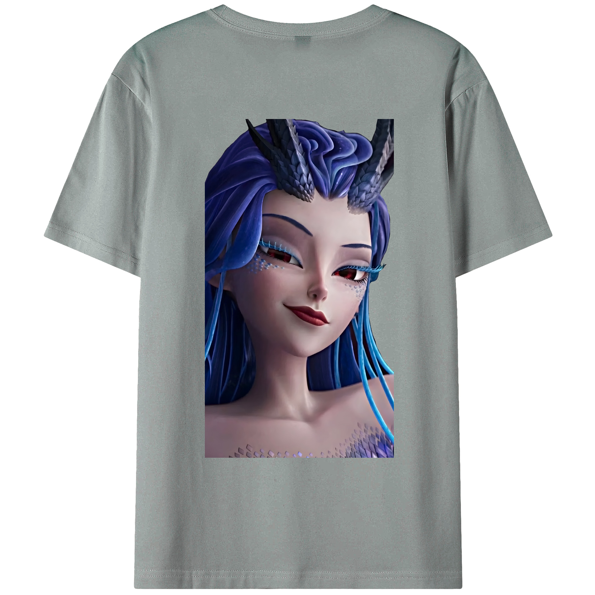 （画像用） Ne Zha 2 ナタ 魔童の大暴れ 綿100％ メンズ半袖Tシャツ（バックプリント） 通気性